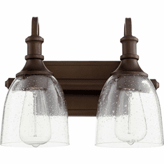 Quorum 5011-2-186 Richmond Oiled Bronze 2-Light Bathroom Vanity Light