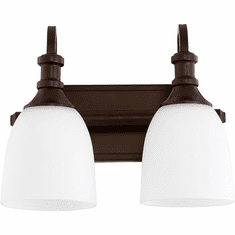 Quorum 5011-2-86 Richmond Oiled Bronze 2-Light Bathroom Lighting Fixture