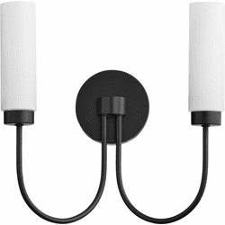 Quorum 5024-2-59 Jerome Contemporary Matte Black Lighting Sconce