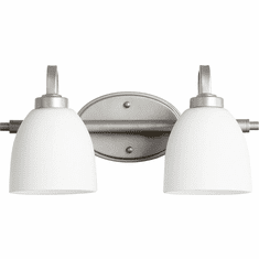 Quorum 5060-2-64 Reyes Classic Nickel 2-Light Bath Lighting Sconce