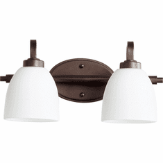 Quorum 5060-2-86 Reyes Oiled Bronze 2-Light Bath Wall Sconce
