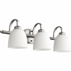 Quorum 5060-3-64 Reyes Classic Nickel 3-Light Bath Wall Sconce