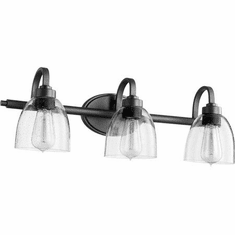 Quorum 5060-3-69 Reyes Textured Black 3-Light Vanity Light