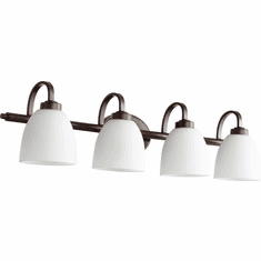 Quorum 5060-4-86 Reyes Oiled Bronze 4-Light Lighting For Bathroom