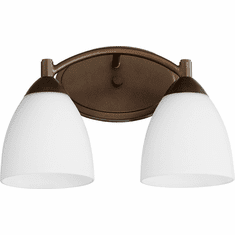 Quorum 5069-2-86 Barkley Oiled Bronze 2-Light Bathroom Light Fixture