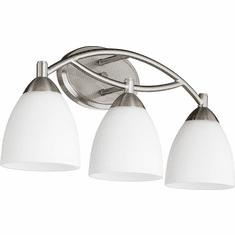 Quorum 5069-3-65 Barkley Satin Nickel 3-Light Bathroom Light Sconce