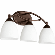 Quorum 5069-3-86 Barkley Oiled Bronze 3-Light Bathroom Sconce Lighting