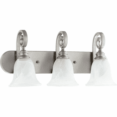 Quorum 5154-3-64 Bryant Classic Nickel 3-Light Bathroom Sconce Lighting