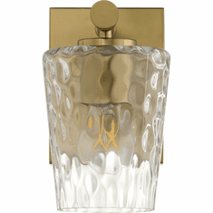 Quorum 5204-1-80 Goodwin Contemporary Aged Brass Light Sconce
