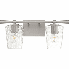 Quorum 5204-2-65 Goodwin Modern Satin Nickel 2-Light Vanity Lighting