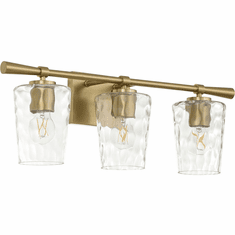 Quorum 5204-3-80 Goodwin Contemporary Aged Brass 3-Light Bath Lighting Fixture