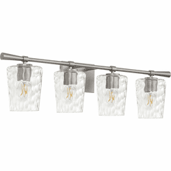 Quorum 5204-4-65 Goodwin Contemporary Satin Nickel 4-Light Bathroom Light Fixture