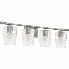 Quorum 5204-4-65 Goodwin Contemporary Satin Nickel 4-Light Bathroom Light Fixture