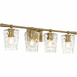 Quorum 5204-4-80 Goodwin Modern Satin Nickel 4-Light Vanity Lighting Fixture