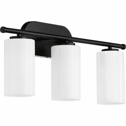 Quorum 5228-3-59 Belinder Modern Matte Black 3-Light Bathroom Light