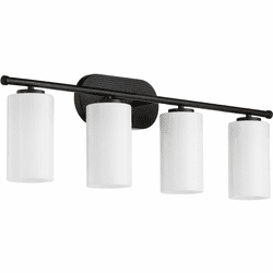 Quorum 5228-4-59 Belinder Modern Matte Black 4-Light Bathroom Light Sconce