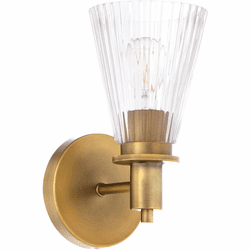 Quorum 5803-1-47 Lawton Modern Brushed Brass Light Sconce