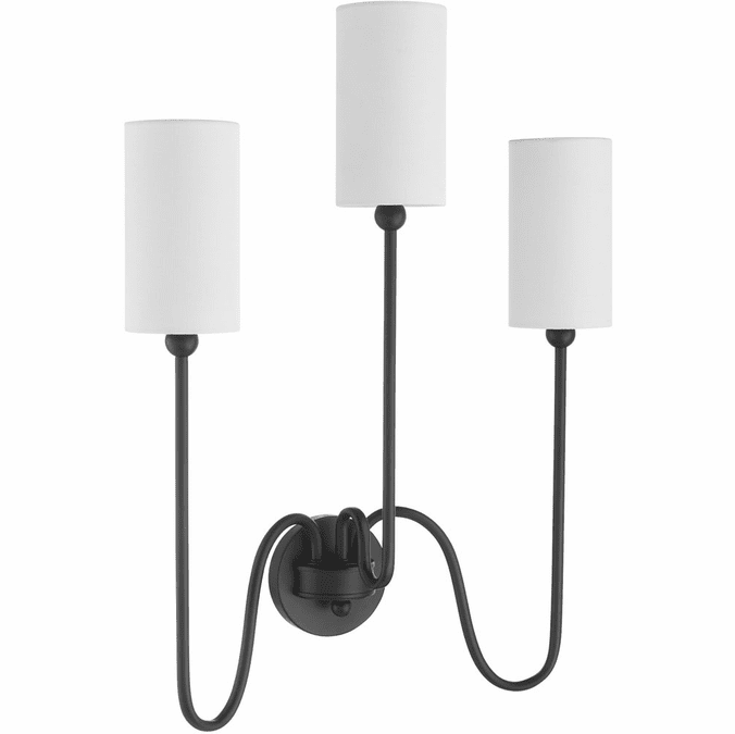 Quorum 597-3-59 Tamara Day Matte Black 20" Wall Sconce