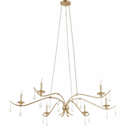 Quorum 602-6-60 Lorelei Modern Antique Silver Lighting Chandelier