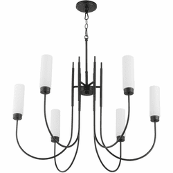Quorum 6024-6-59 Jerome Modern Matte Black Lighting Chandelier