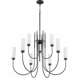 Quorum 6024-9-59 Jerome Contemporary Matte Black Ceiling Chandelier