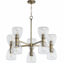 Quorum 615-10-81 Relo Modern Dark Brass Chandelier Lighting
