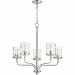 Quorum 617-5-65 Starky Contemporary Satin Nickel Chandelier Lighting