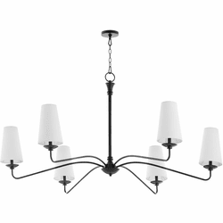 Quorum 636-6-59 Euphora Matte Black Chandelier Light