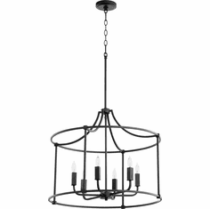 Quorum 646-6-69 Olympus Textured Black 25" Foyer Lighting Fixture
