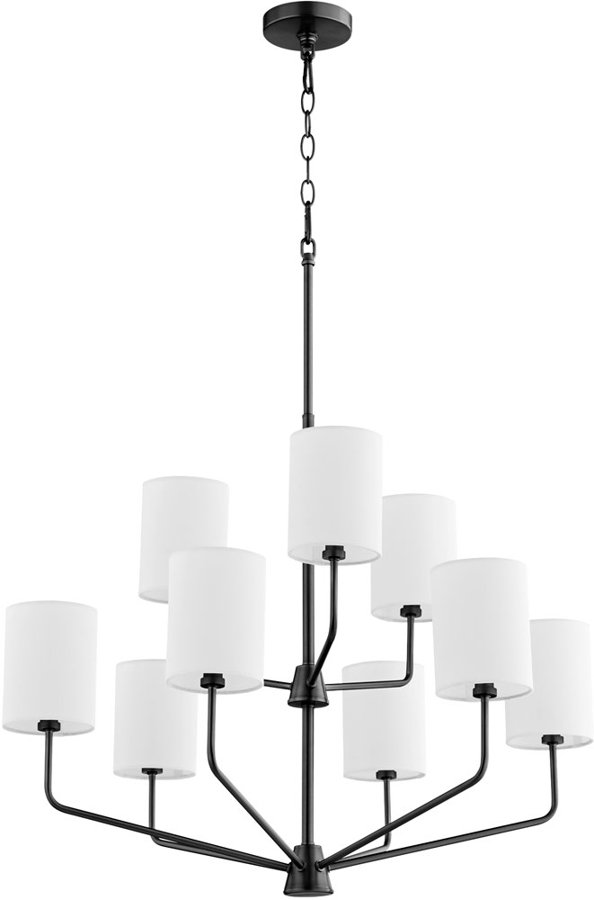 Quorum 657959 Harmony Matte Black Chandelier Lighting QRM657959