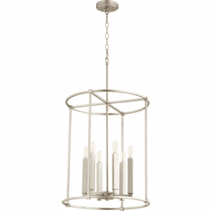 Quorum 686-6-65 Olympus Satin Nickel 18" Foyer Light Fixture