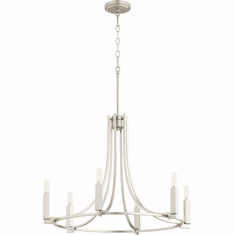 Quorum 696-6-65 Olympus Satin Nickel Lighting Chandelier