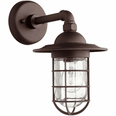 Quorum 7082-86 Bowery Nautical Oiled Bronze Outdoor Wall Sconce Lighting
