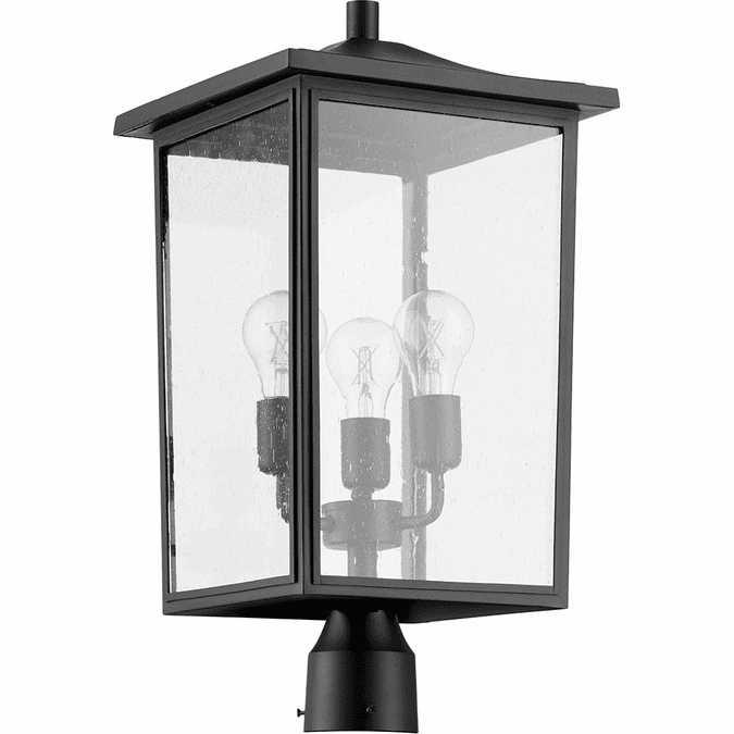 Quorum 724-11-69 Riverside Noir Outdoor Lamp Post Light