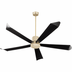 Quorum 82725-80 Rova Modern Aged Brass Exterior 72" Ceiling Fan