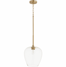 Quorum 858-80 Veno Contemporary Aged Brass Mini Pendant Light