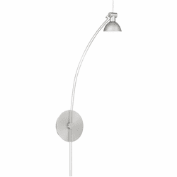 Quorum 943-65 Ricardo Modern Satin Nickel LED Wall Swing Arm Lamp