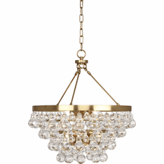 Robert Abbey 1000 Bling Modern Antique Brass Mini Ceiling Chandelier