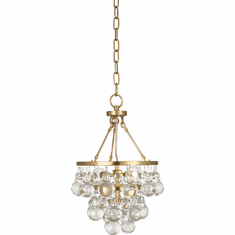 Robert Abbey 1006 Bling Modern Antique Brass Mini Chandelier Light