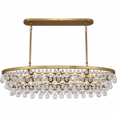 Robert Abbey 1007 Bling Modern Antique Brass Island Light Fixture