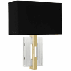 Robert Abbey 1009B Lincoln Modern Gold Wall Light Sconce
