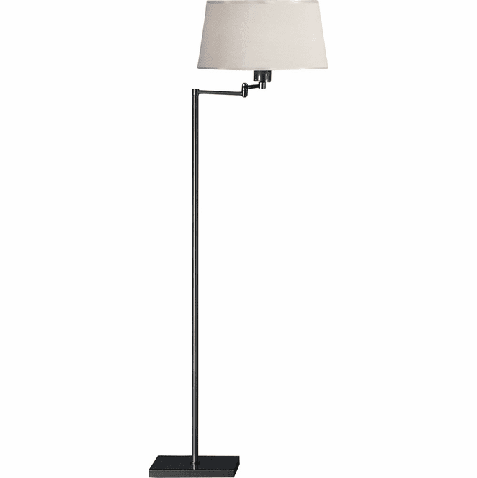 Robert Abbey 1825 Real Simple Gunmetal Powder Coat Over Steel Floor Lamp Light