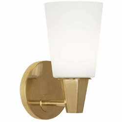 Robert Abbey 254F Wheatley Modern Brass Wall Lamp