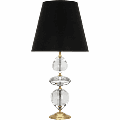 Robert Abbey 260B Williamsburg Orlando Clear Crystal with Brass Table Light