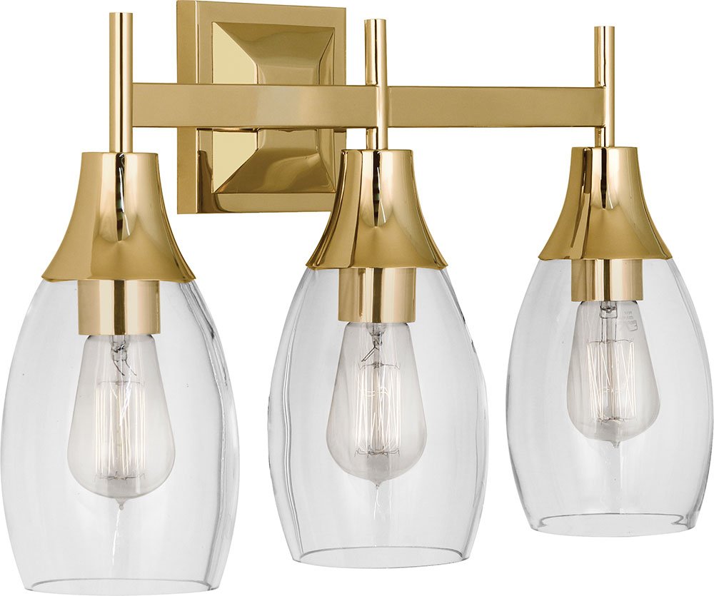 Robert Abbey 486 Grace Modern Brass 3-Light Bath Lighting Fixture - RAB-486