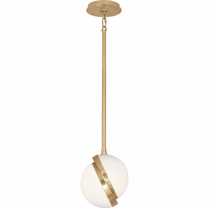Robert Abbey 624 Michael Berman Brut Contemporary Brass Hanging Pendant Light