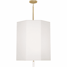Robert Abbey AW202 Kate Brass with Clear Crystal Foyer Light Fixture