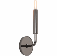 Robert Abbey B1407 Mavisten Edition Carbonia Contemporary Black Chrome Lamp Sconce