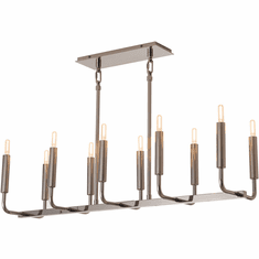Robert Abbey B1409 Mavisten Edition Carbonia Modern Black Chrome Kitchen Island Lighting