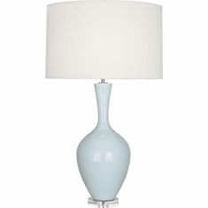 Robert Abbey BB980 Audrey Baby Blue Glazed Ceramic Table Lamp